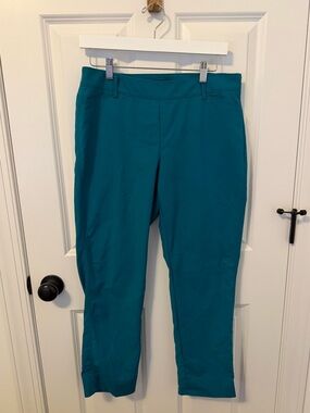 White House Black Market Teal Slim Ankle Pants